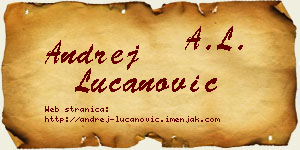Andrej Lučanović vizit kartica